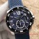 2017 Swiss Quality Replica Calibre De Cartier Diver SS Blue Rubber Watch (2)_th.jpg
